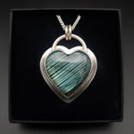 Labradorite heart pendant