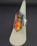 Aurora opal ring