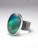 Aurora opal ring