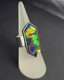 Aurora opal ring