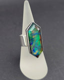 Aurora opal ring