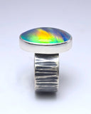 Aurora opal ring