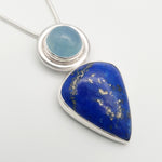 Lapis lazuli and aquamarine