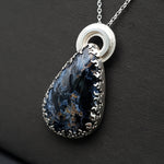 Pietersite with fire bezel