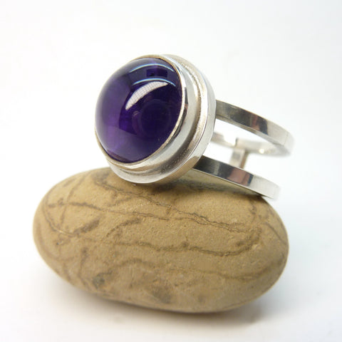 Amethyst double ring